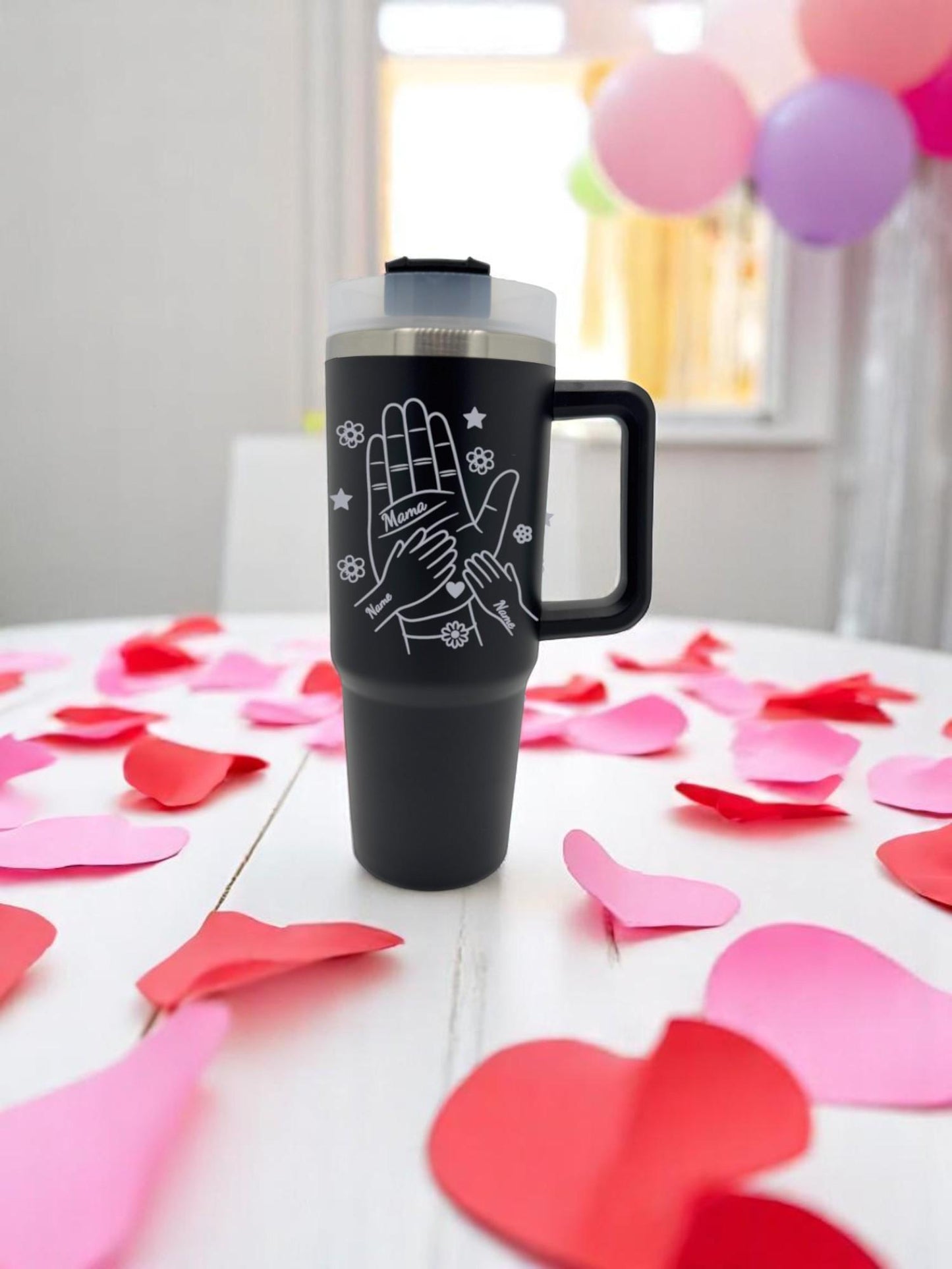 Personalisierter Thermobecher Edelstahl – Muttertagsgeschenk