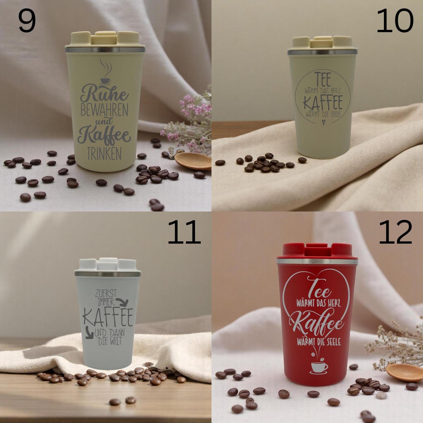 Thermobecher mit Gravur – Sprüche für Kaffeeliebhaber