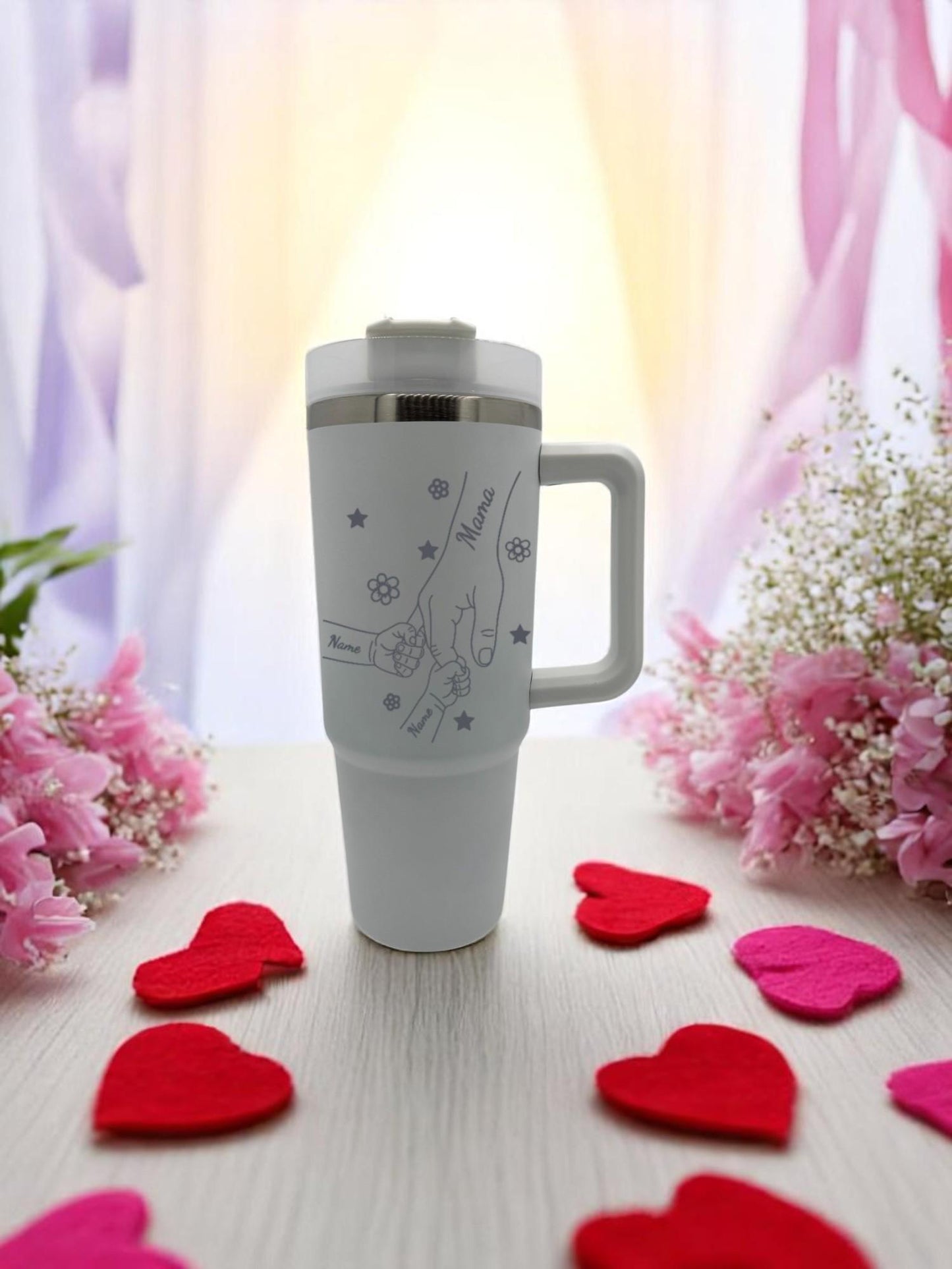 Personalisierter Thermobecher Edelstahl – Muttertagsgeschenk