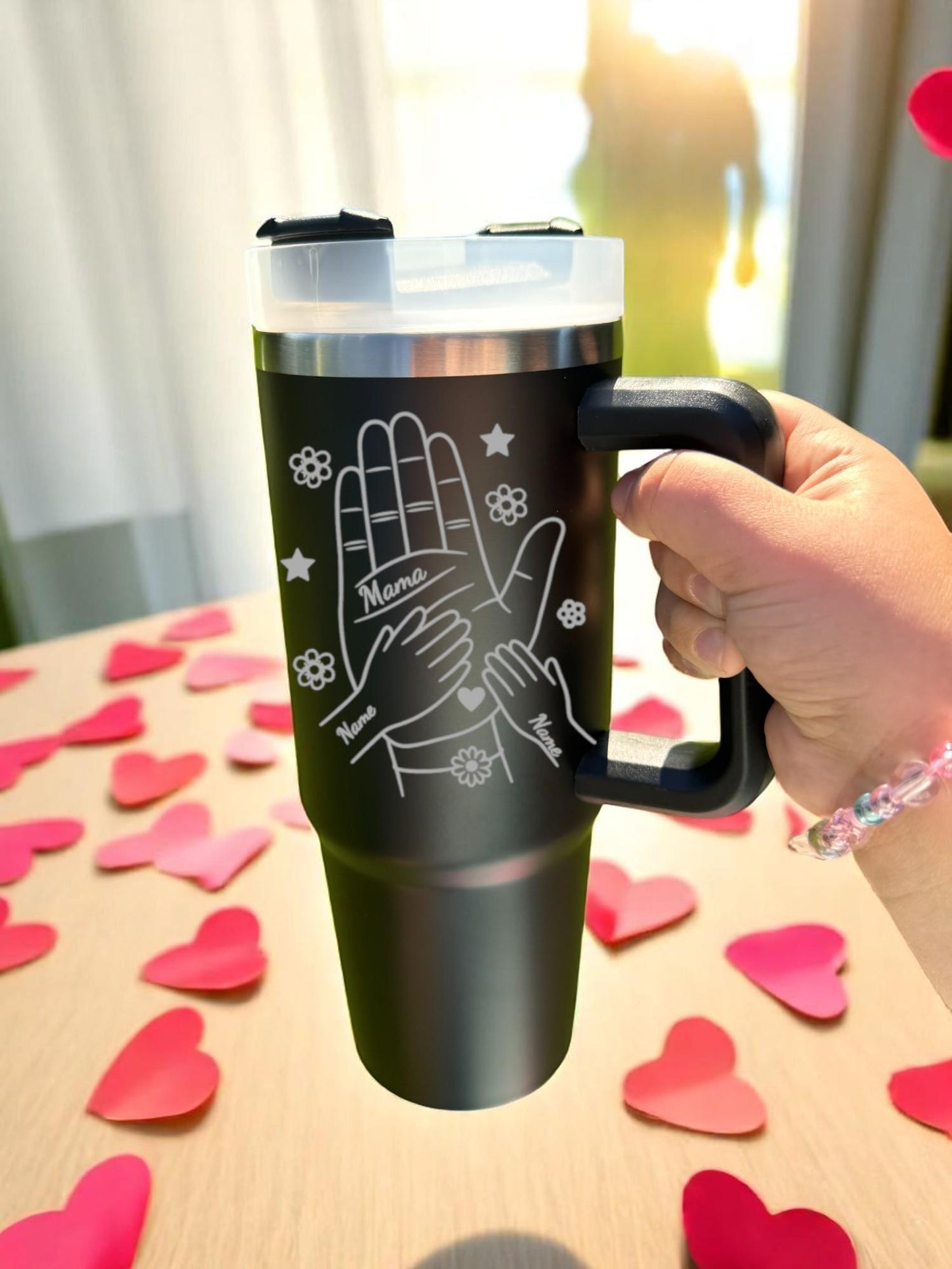 Personalisierter Thermobecher Edelstahl – Muttertagsgeschenk