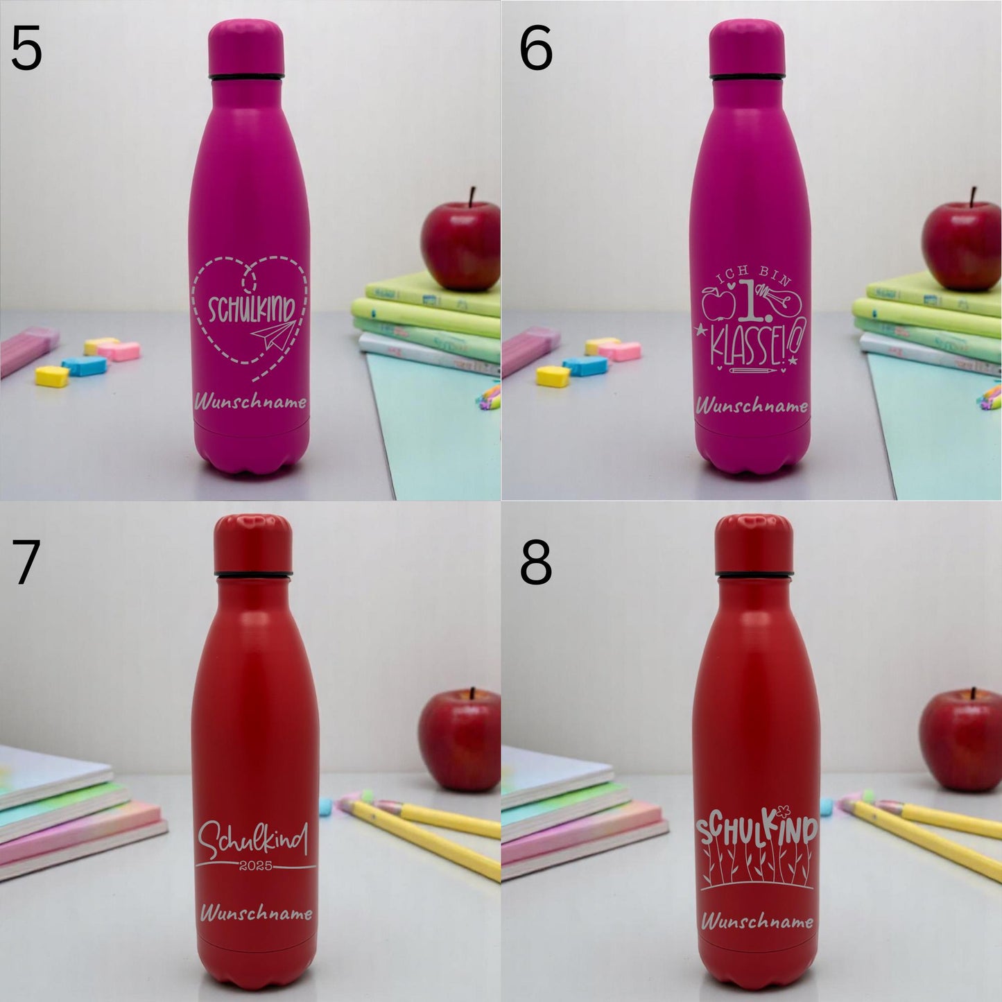 Personalisierte Edelstahl Trinkflasche