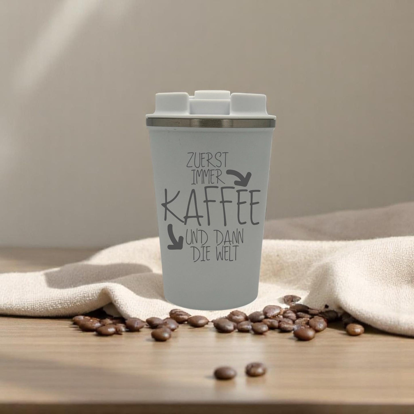 Thermobecher mit Gravur – Sprüche für Kaffeeliebhaber