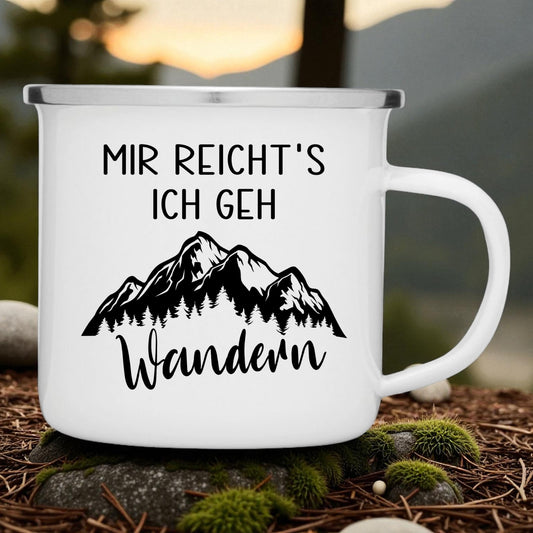 Emaille Tasse Berglust