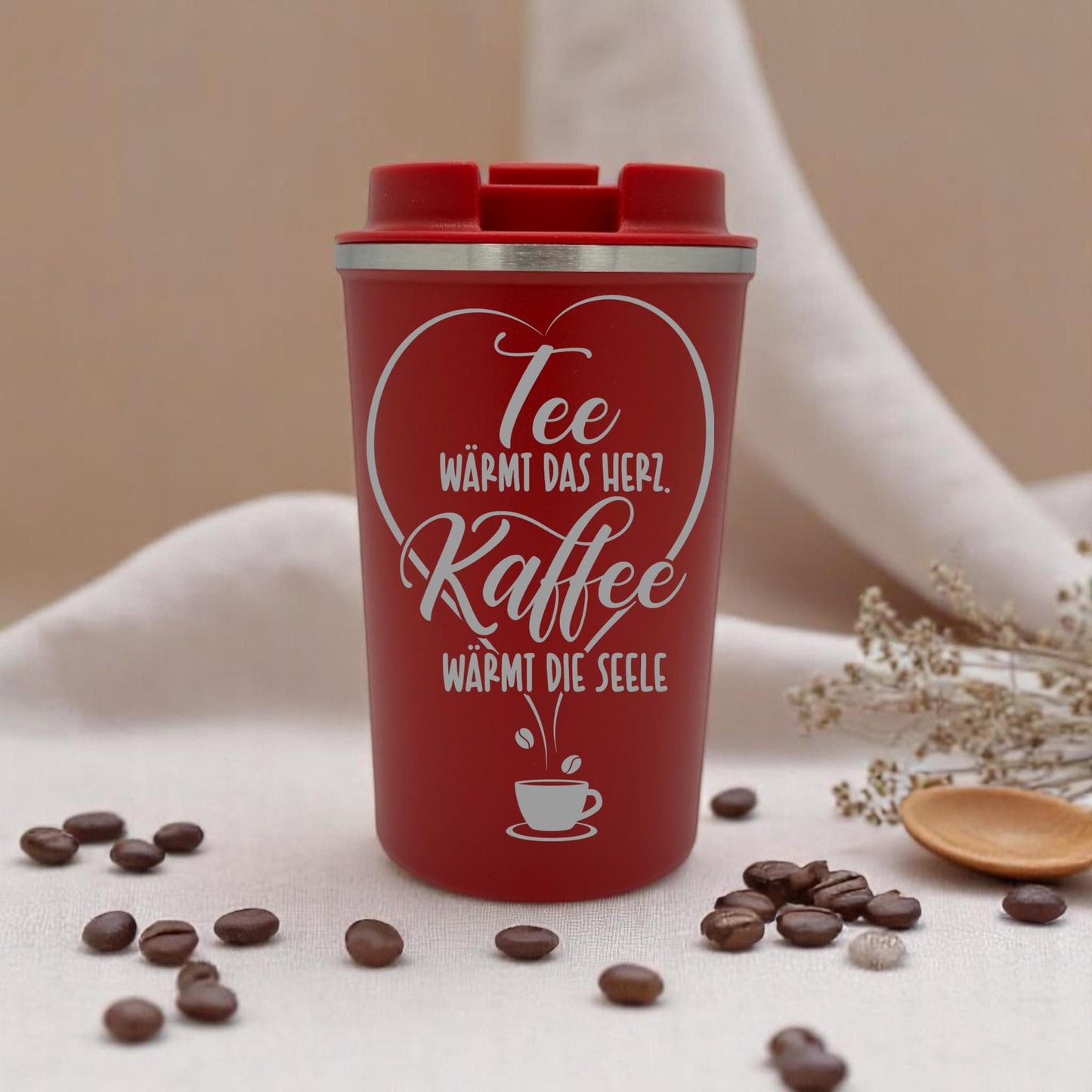 Thermobecher mit Gravur – Sprüche für Kaffeeliebhaber