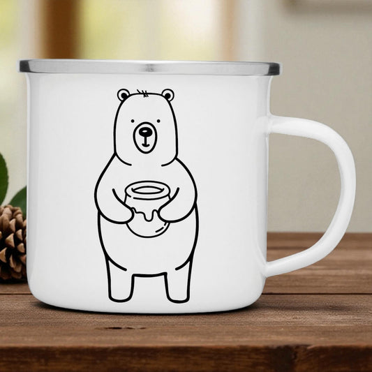 Emaille Tasse Bärchen