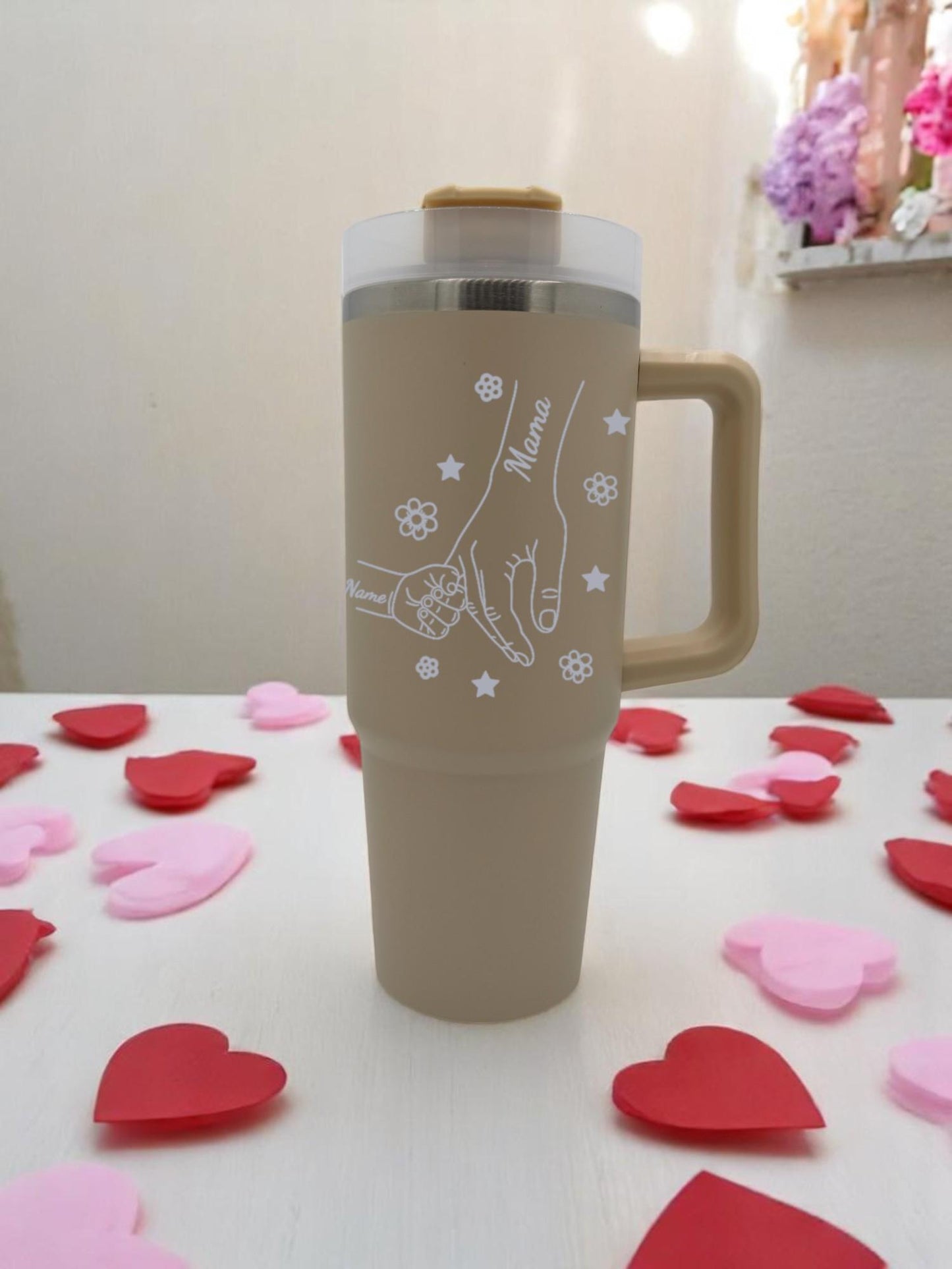 Personalisierter Thermobecher Edelstahl – Muttertagsgeschenk