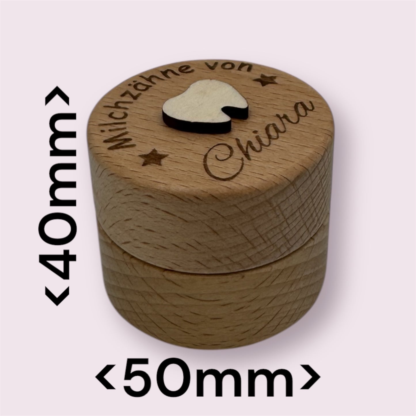 Mein Zahnschatz – Personalisierbare Milchzahndose mit 3D-Effektv