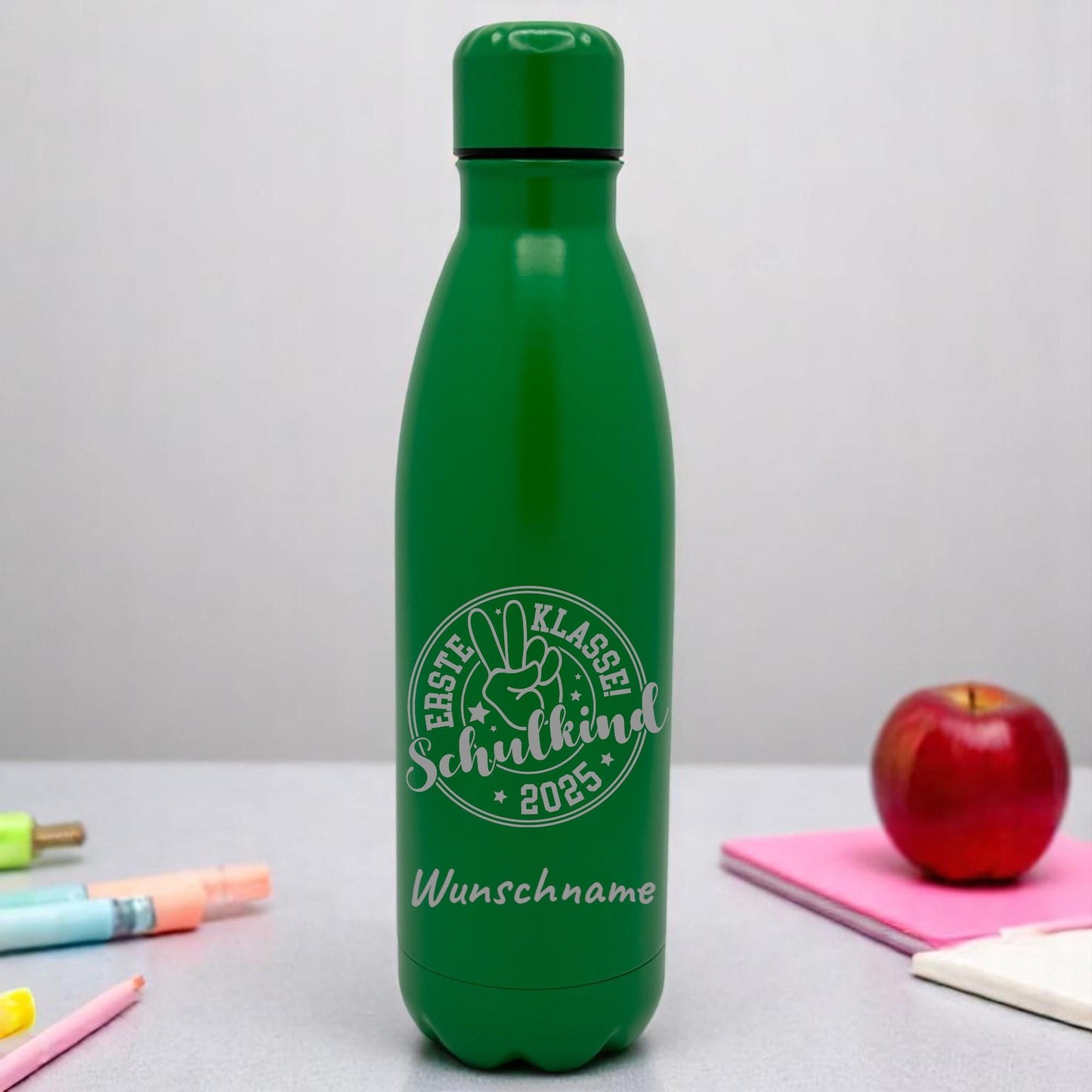 Personalisierte Edelstahl Trinkflasche